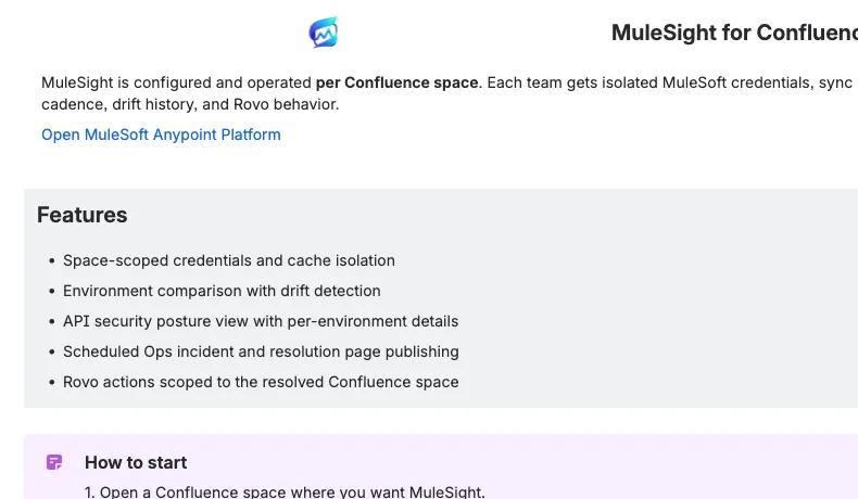 Features and quick-start block (focused)
