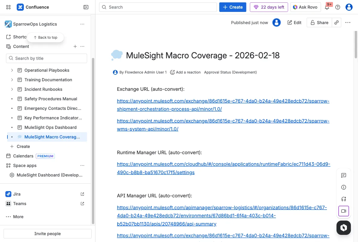 Macro source links page